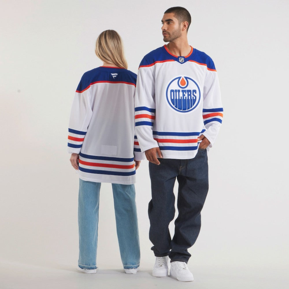 NHL Edmonton Oilers Fanatics Away Premium Jersey - White