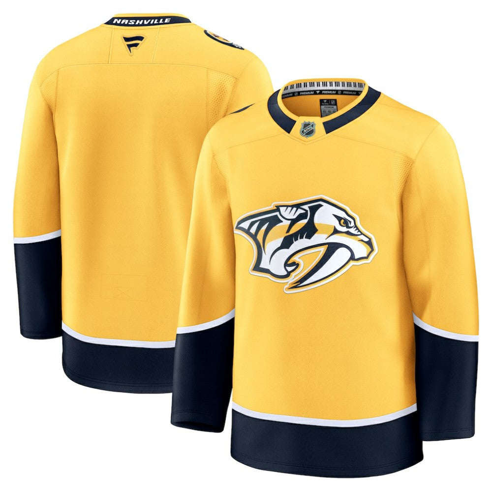 NHL Nashville Predators Fanatics Home Premium Jersey - Yellow