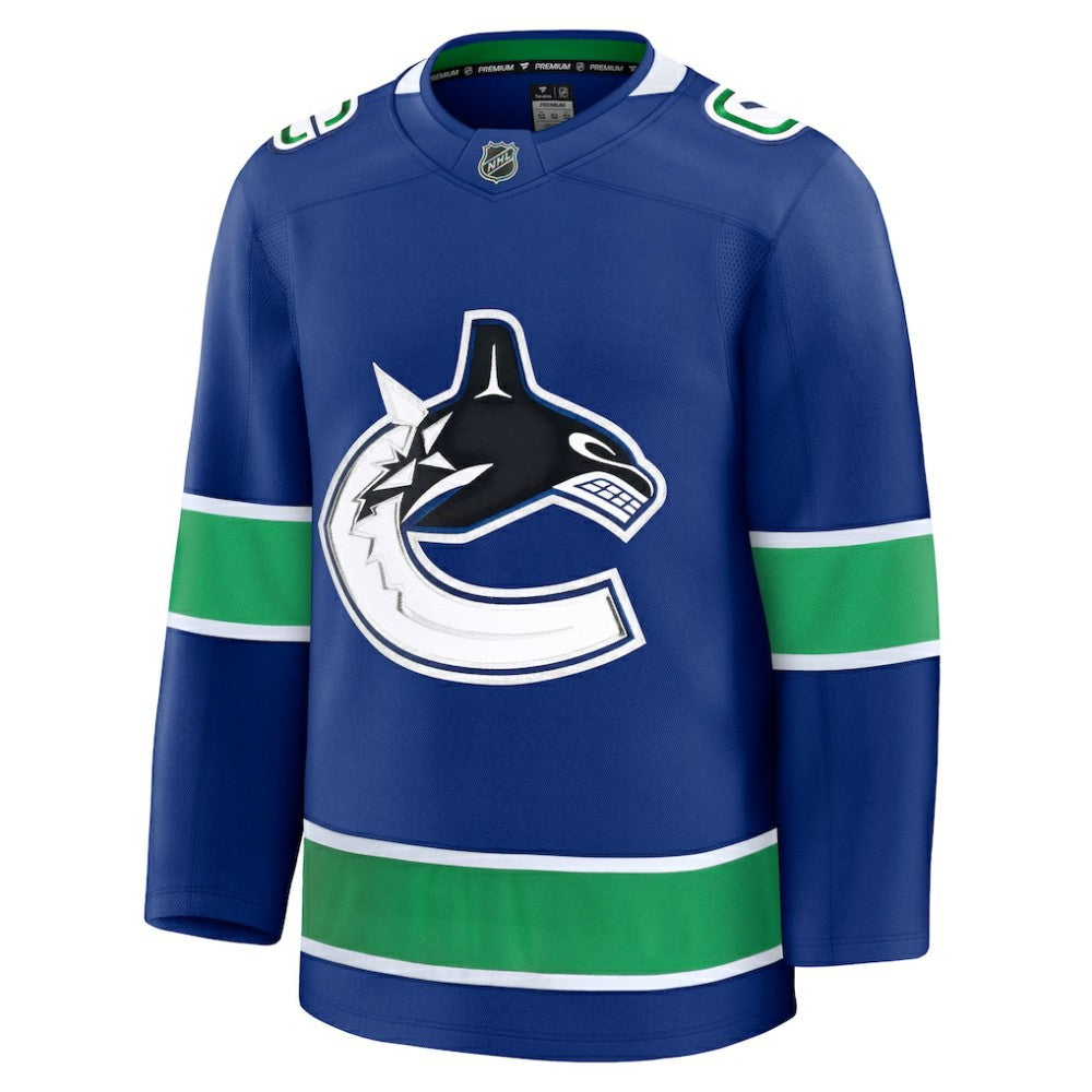 NHL Vancouver Canucks Fanatics Home Premium Jersey - Blue