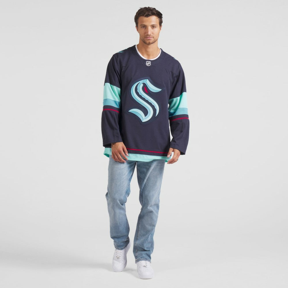 NHL Seattle Kraken Fanatics Home Premium Jersey - Deep Sea Blue