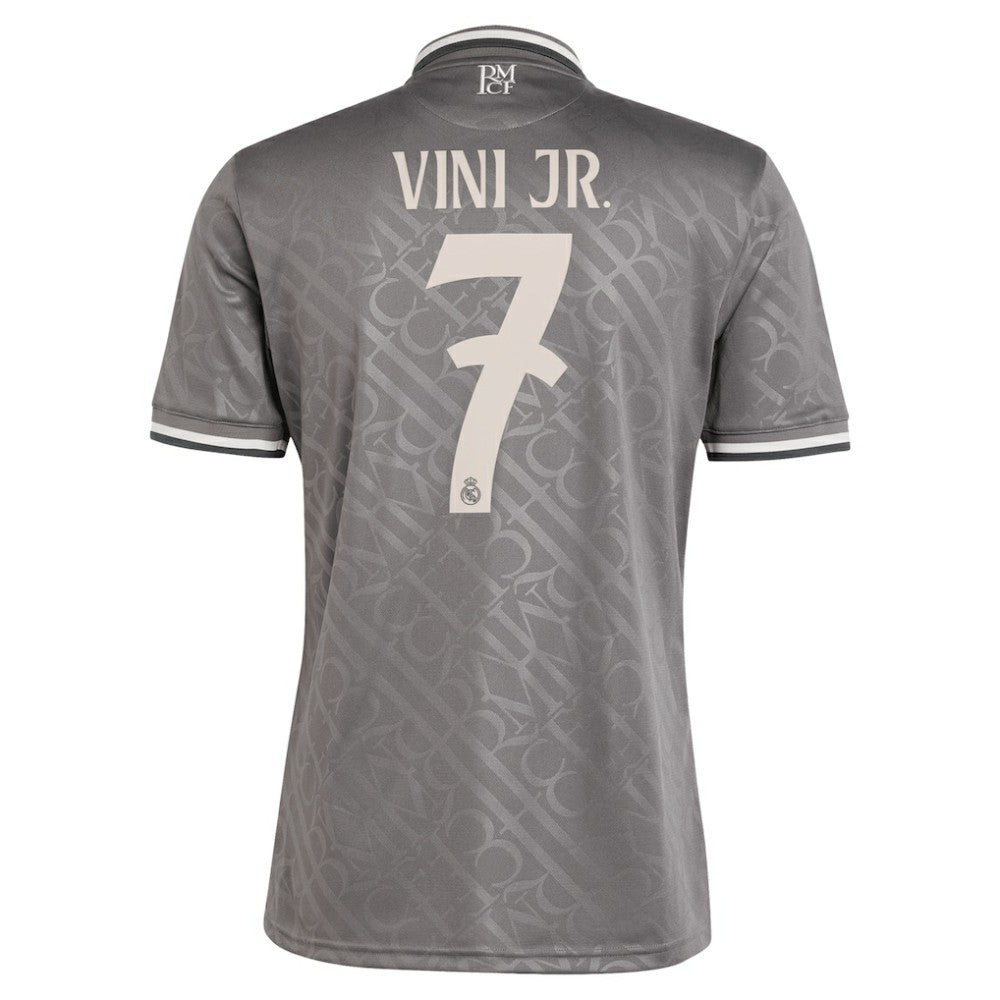 Vini Jr. Real Madrid Originals 2024/25 Third Replica Player Jersey Charcoal