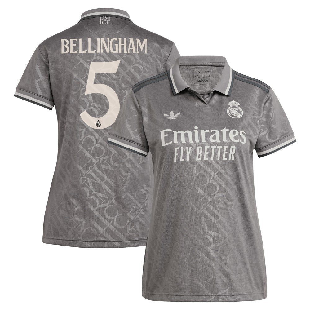 Jude Bellingham Real Madrid Originals Women's 2024/25 Third Replica Player Jersey Charcoal