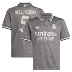 Jude Bellingham Real Madrid Originals Youth 2024/25 Third Replica Player Jersey Charcoal shop