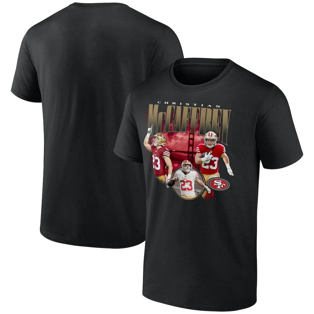 Christian McCaffrey San Francisco 49ers Notorious Player Graphic T-Shirt Black