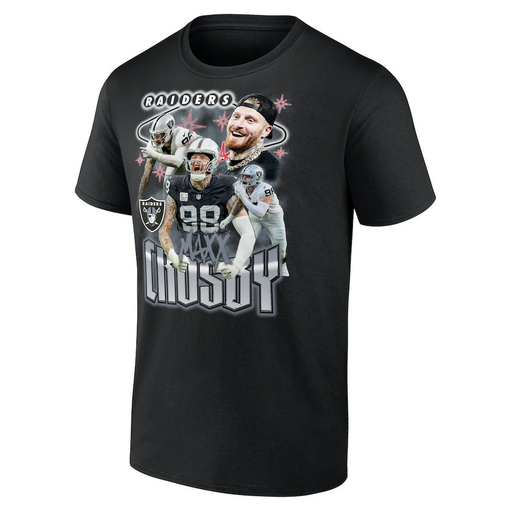 Maxx Crosby Las Vegas Raiders Notorious Player Graphic T-Shirt Black