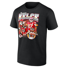 Travis Kelce Kansas City Chiefs Notorious Player Graphic T-Shirt Black