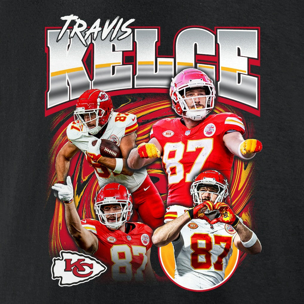 Travis Kelce Kansas City Chiefs Notorious Player Graphic T-Shirt Black