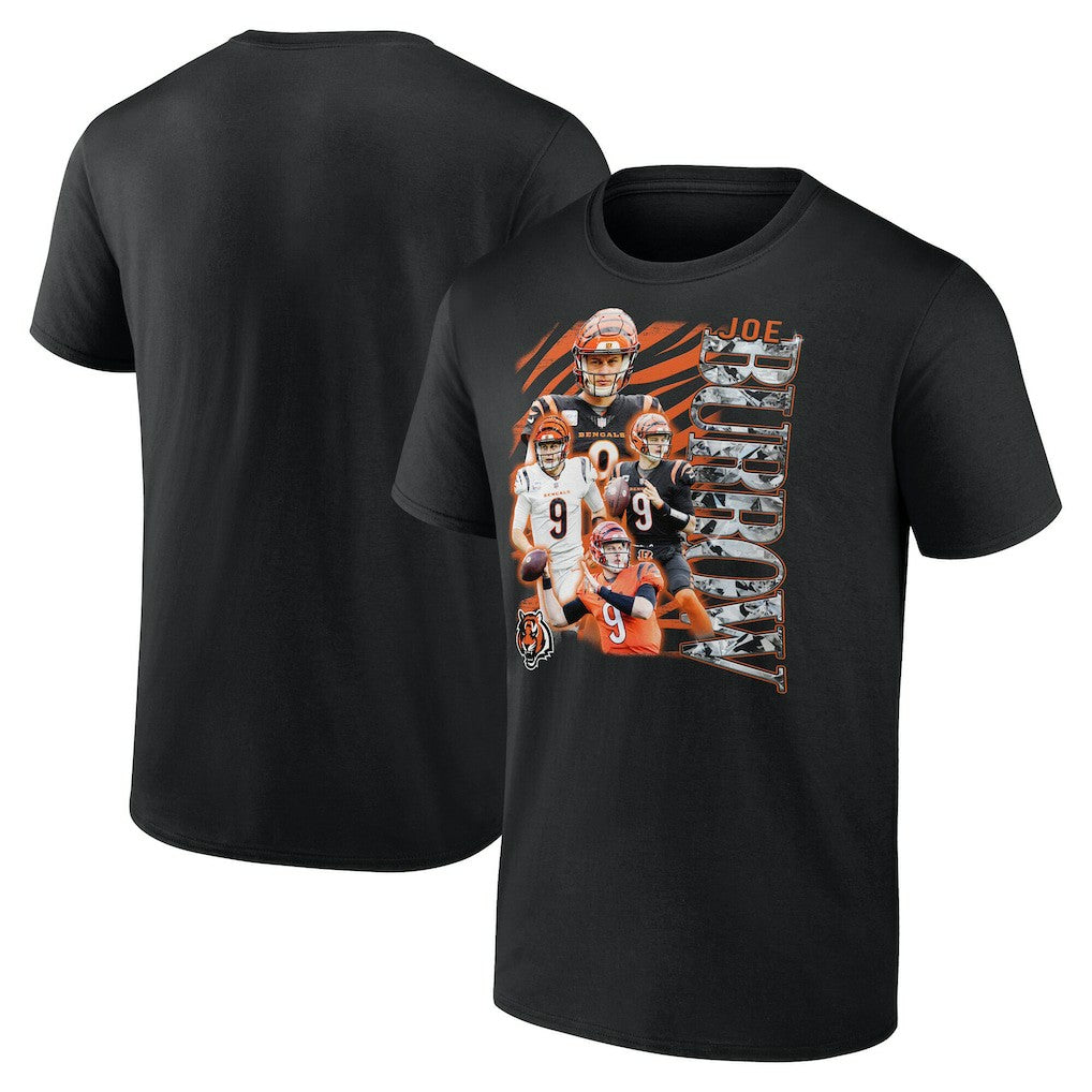 Joe Burrow Cincinnati Bengals Notorious Player Graphic T-Shirt Black