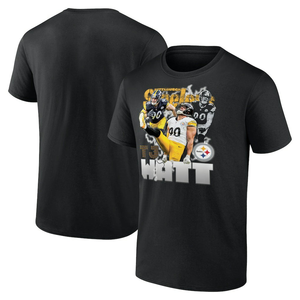 T.J. Watt Pittsburgh Steelers Notorious Player Graphic T-Shirt Black