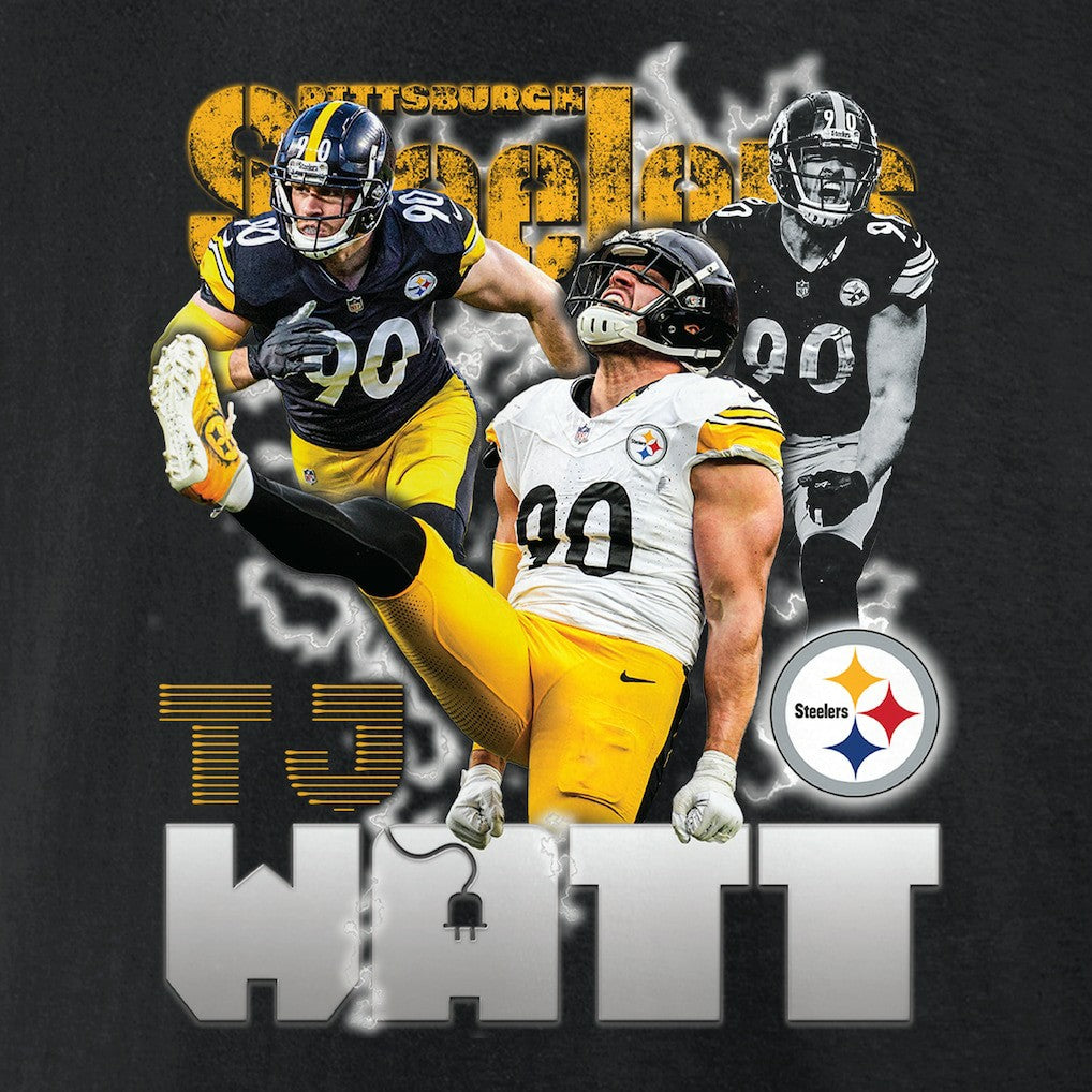 T.J. Watt Pittsburgh Steelers Notorious Player Graphic T-Shirt Black
