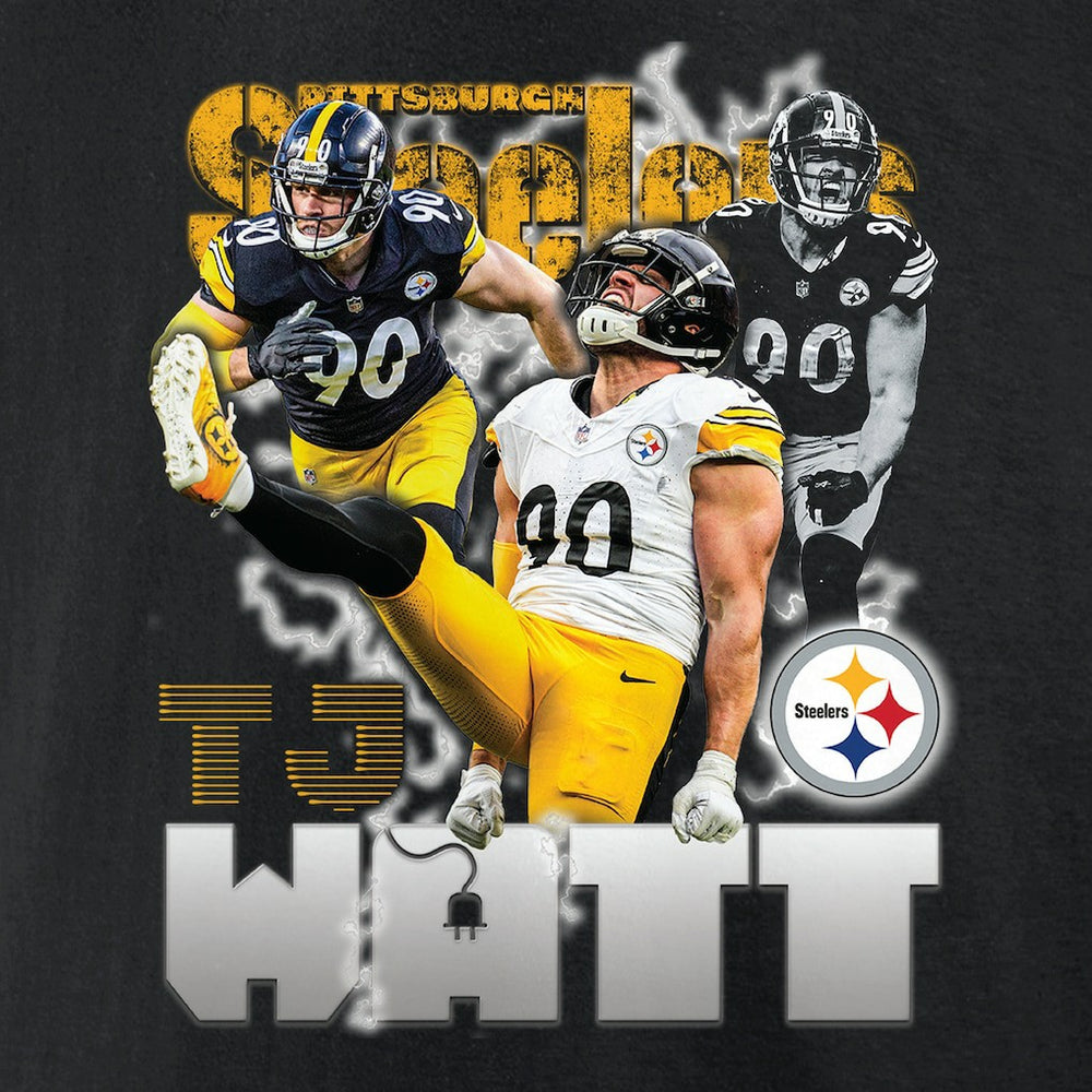 T.J. Watt Pittsburgh Steelers Notorious Player Graphic T-Shirt Black