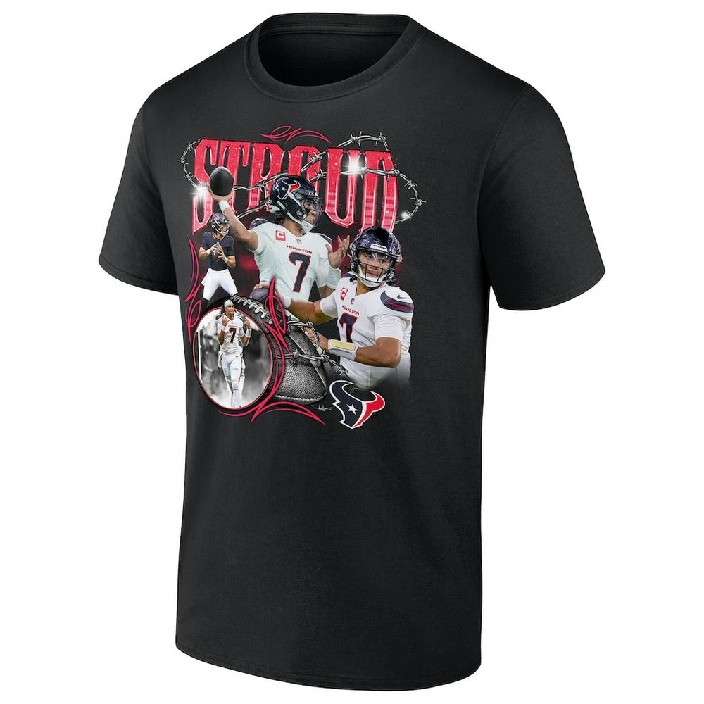 C.J. Stroud Houston Texans Notorious Player Graphic T-Shirt Black