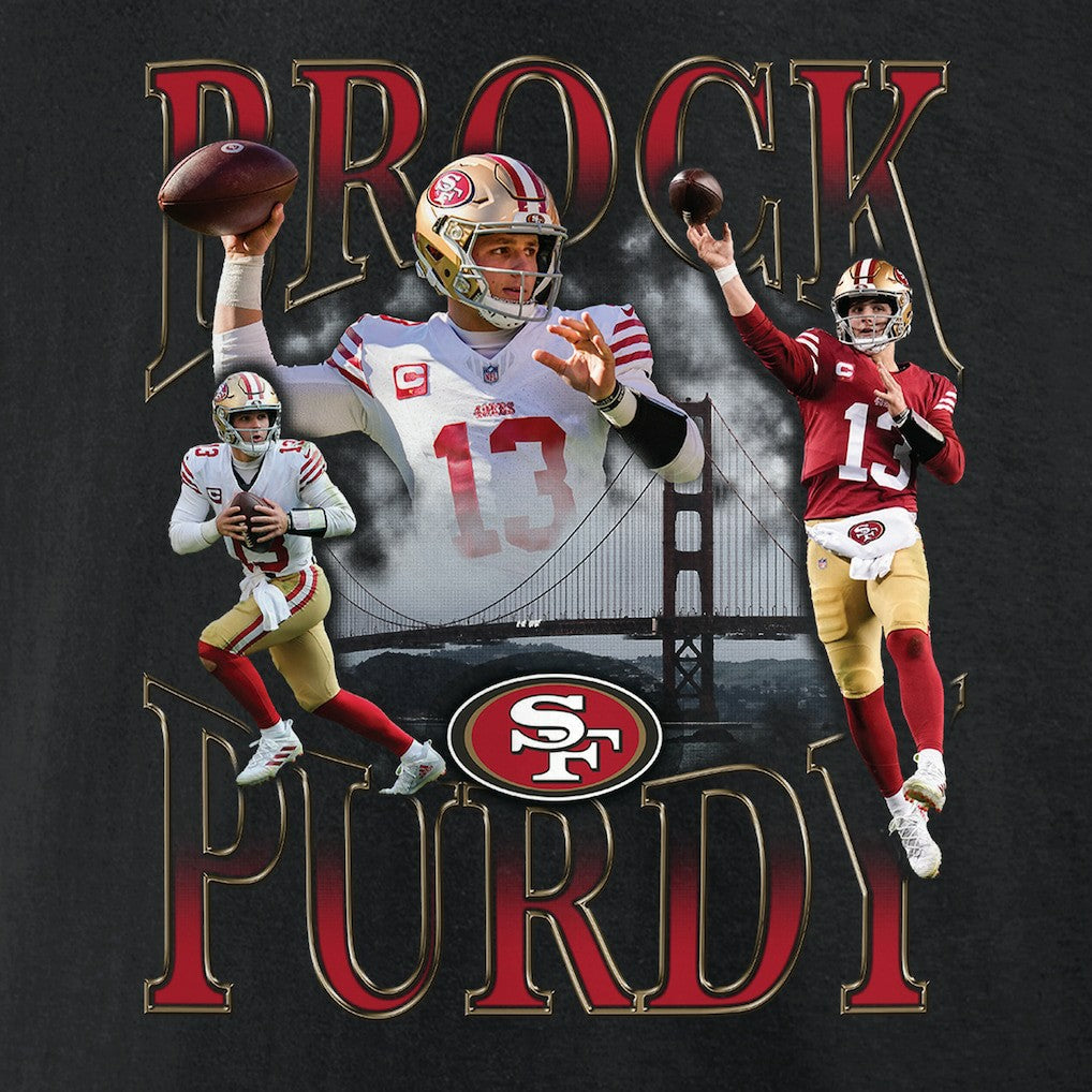 Brock Purdy San Francisco 49ers Notorious Player Graphic T-Shirt Black