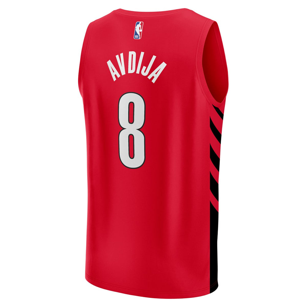 Deni Avdija Portland Trail Blazers Fast Break Player Jersey Statement Edition Red
