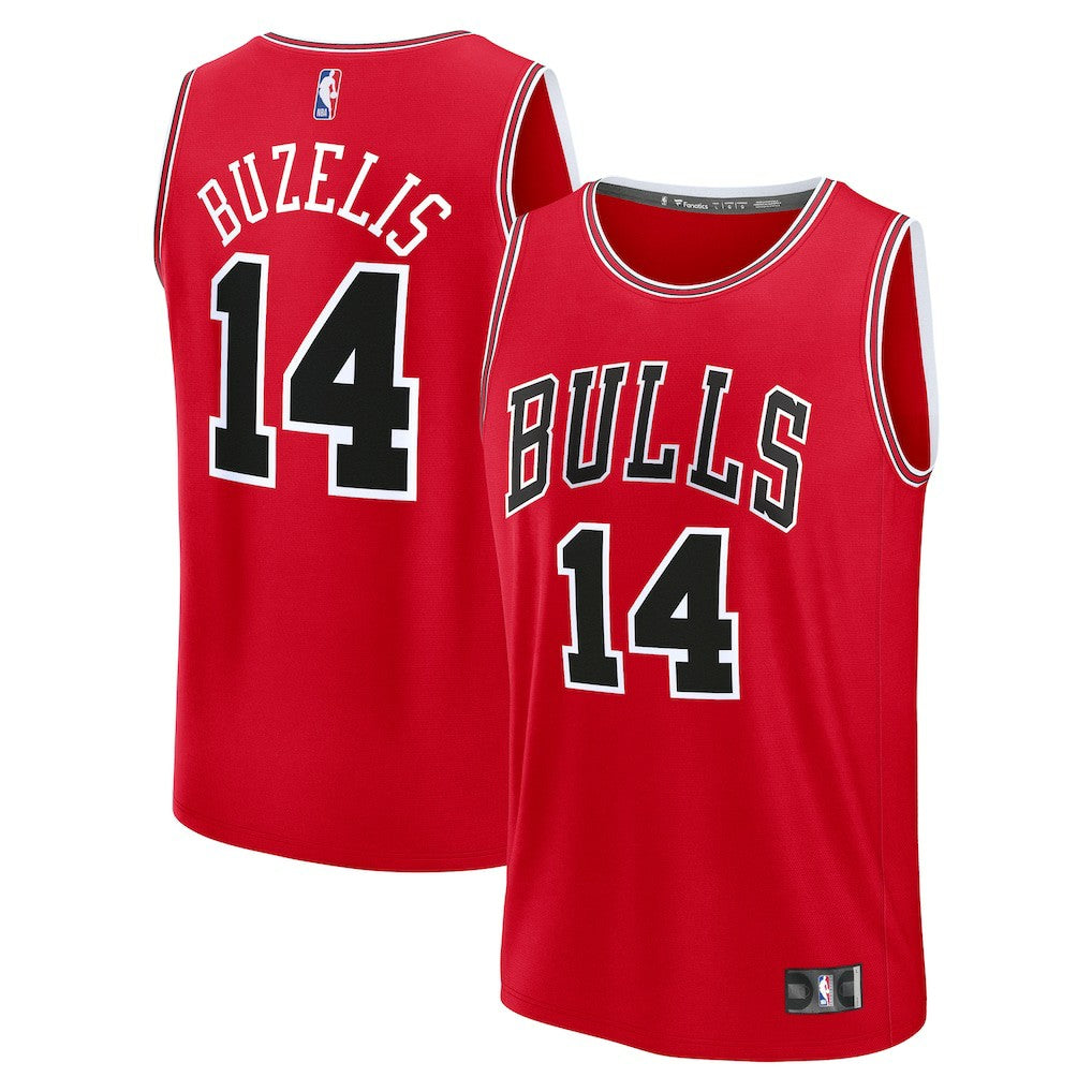 Matas Buzelis Chicago Bulls Youth Fast Break Replica Player Jersey Icon Editi- Red