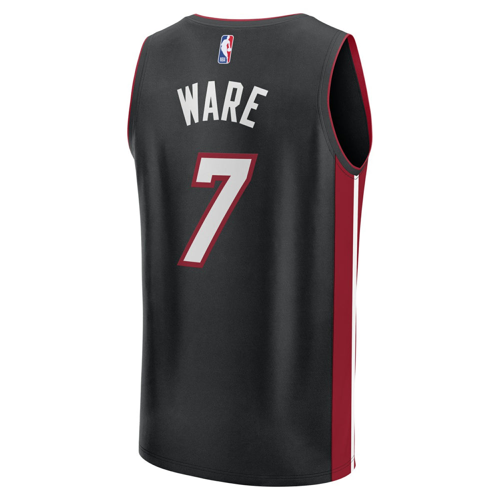 Kel'el Ware Miami Heat Fast Break Replica Player Jersey Icon Edition Black