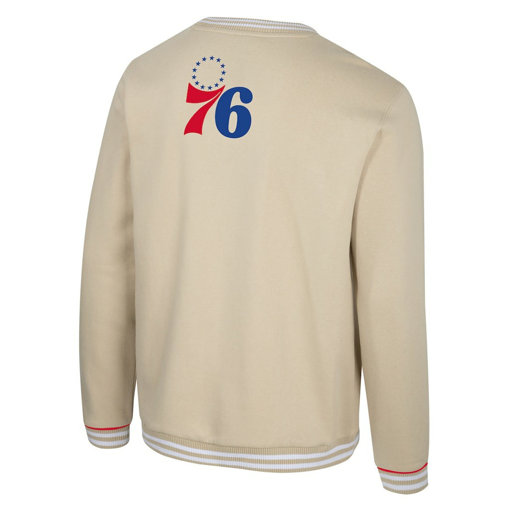 Philadelphia 76ers Stadium Essentials Unisex Halftime Pullover Sweatshirt Natural