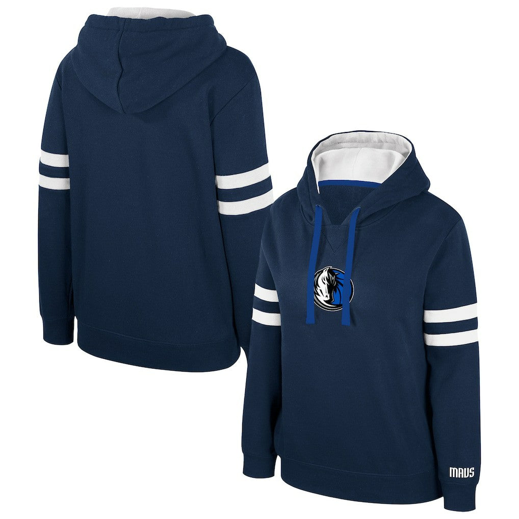 Dallas Mavericks Stadium Essentials Women's Road Game Pullover Hoodie Navy