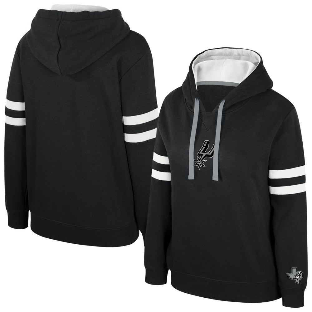 San Antonio Spurs Stadium Essentials Women's Road Game Pullover Hoodie Black