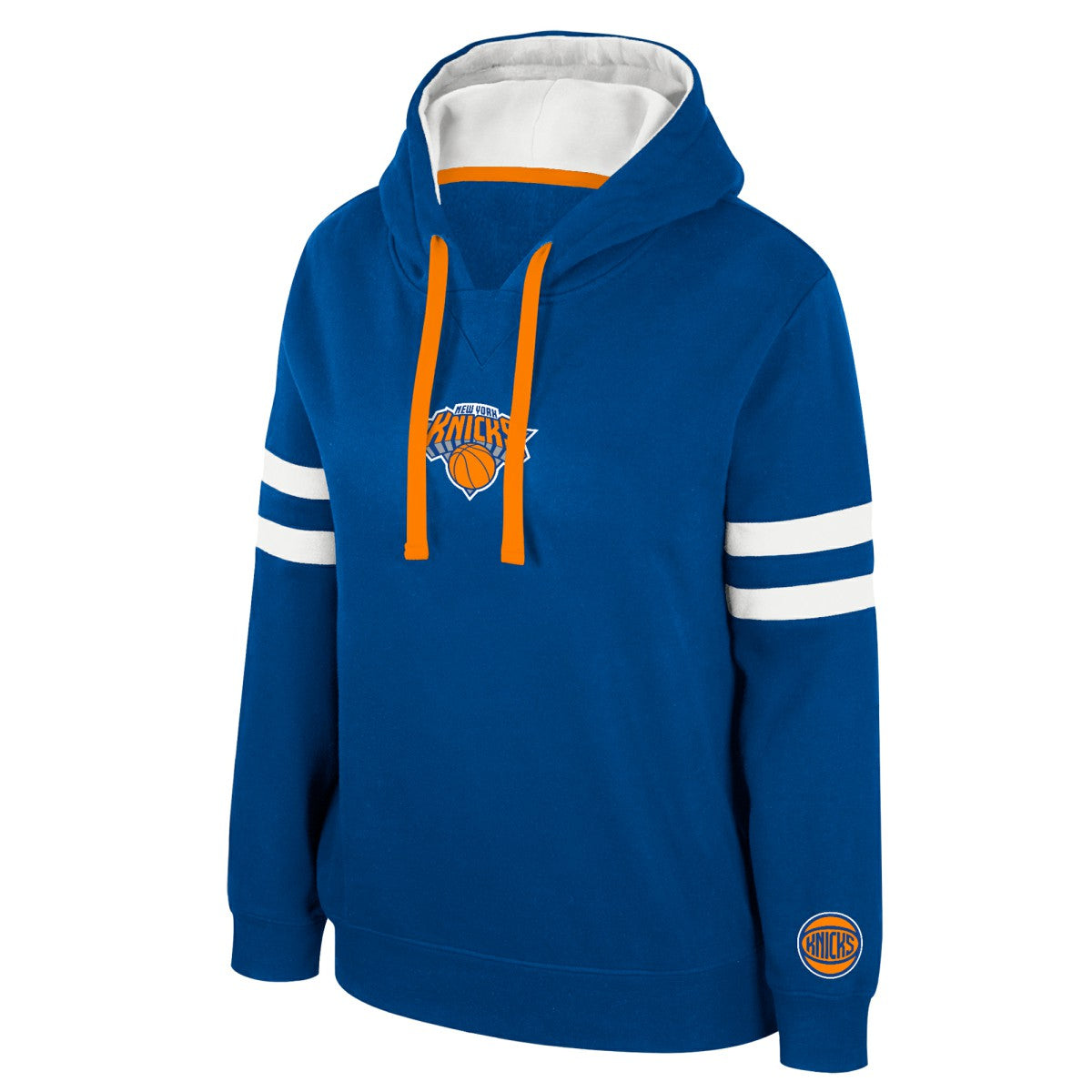 New York Knicks Stadium Essentials Women's Road Game Pullover Hoodie Blue