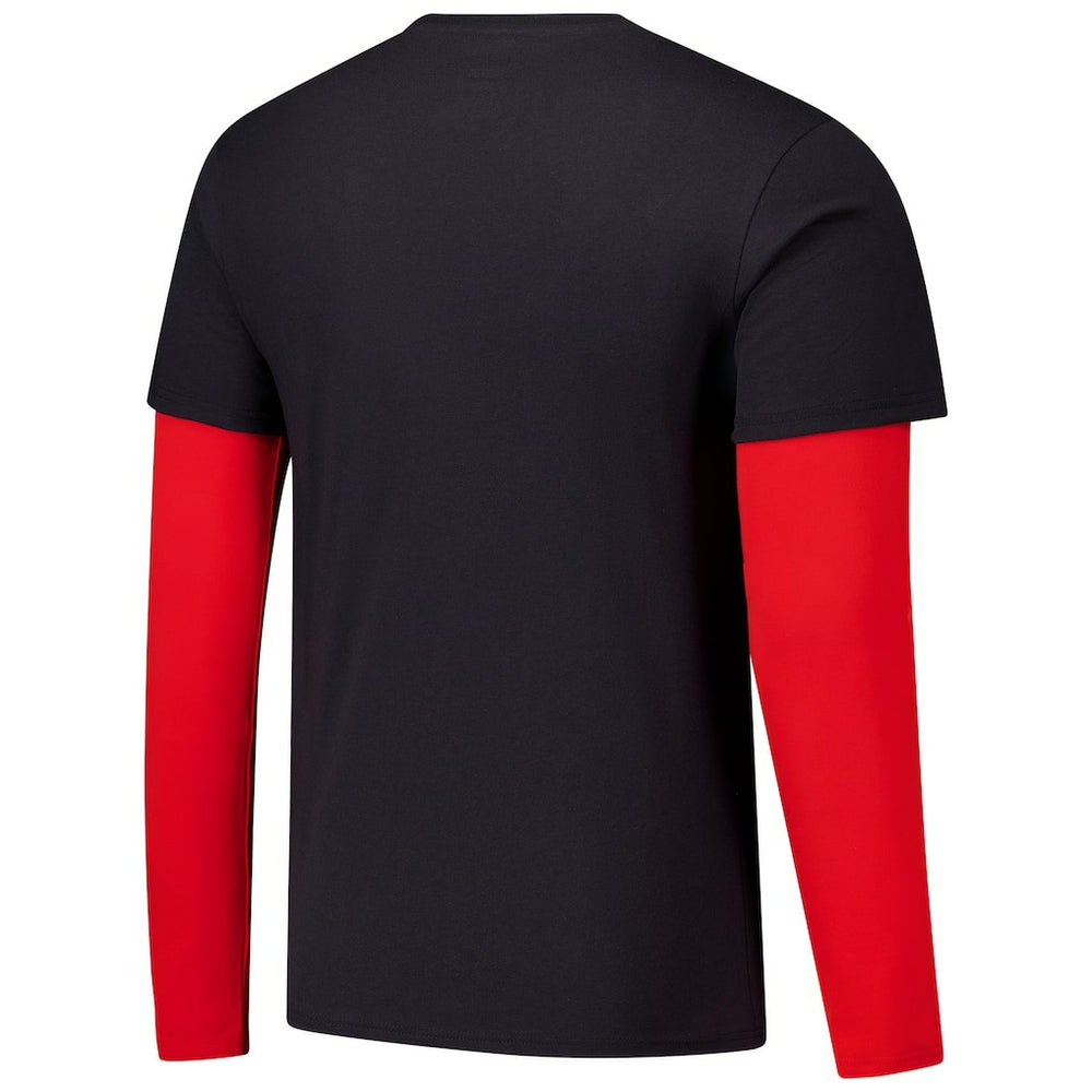 Chicago Bulls Stadium Essentials Unisex Spectator Twofer Long Sleeve T-Shirt Black