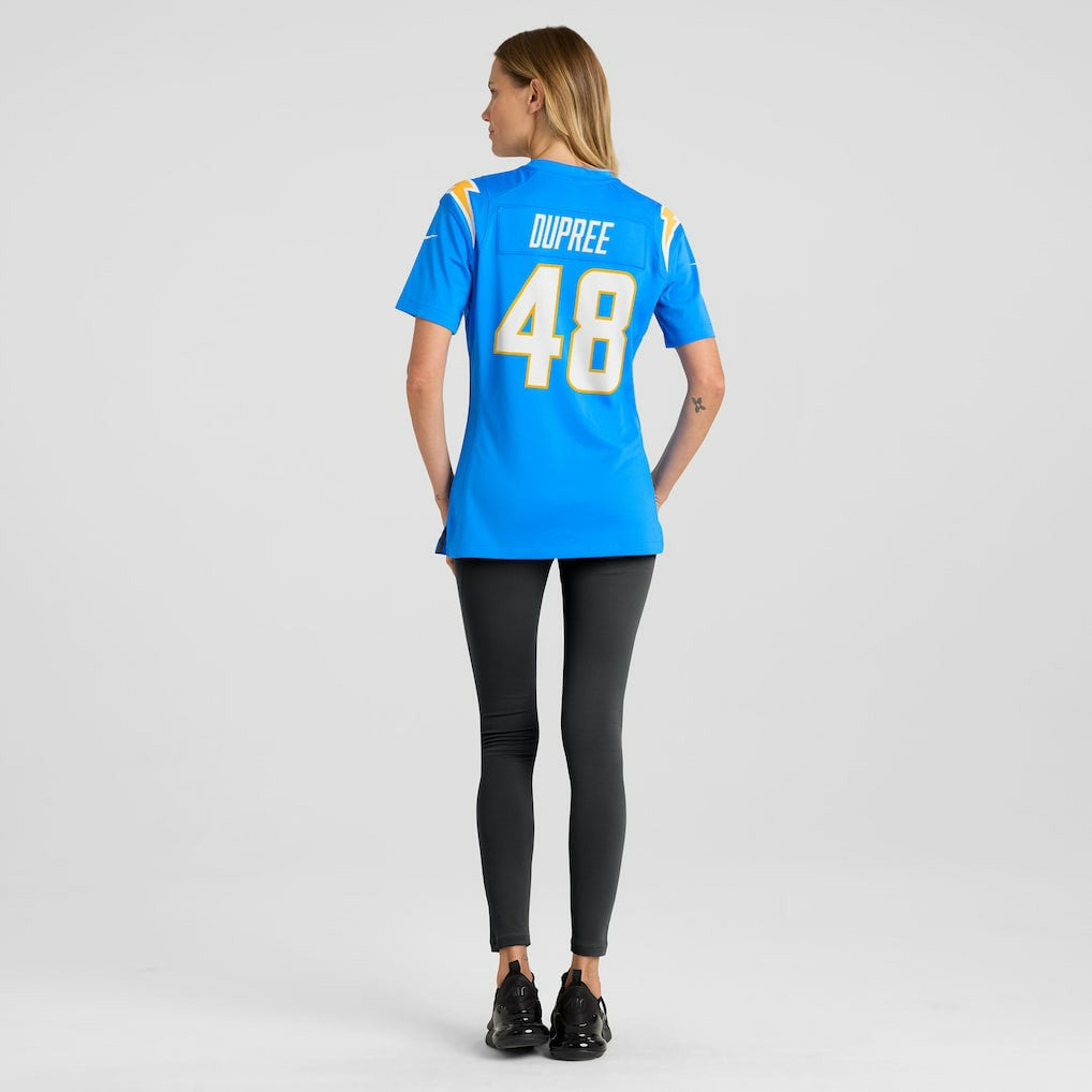 Bud Dupree Los Angeles Chargers Women's Team Game Jersey Powder Blue