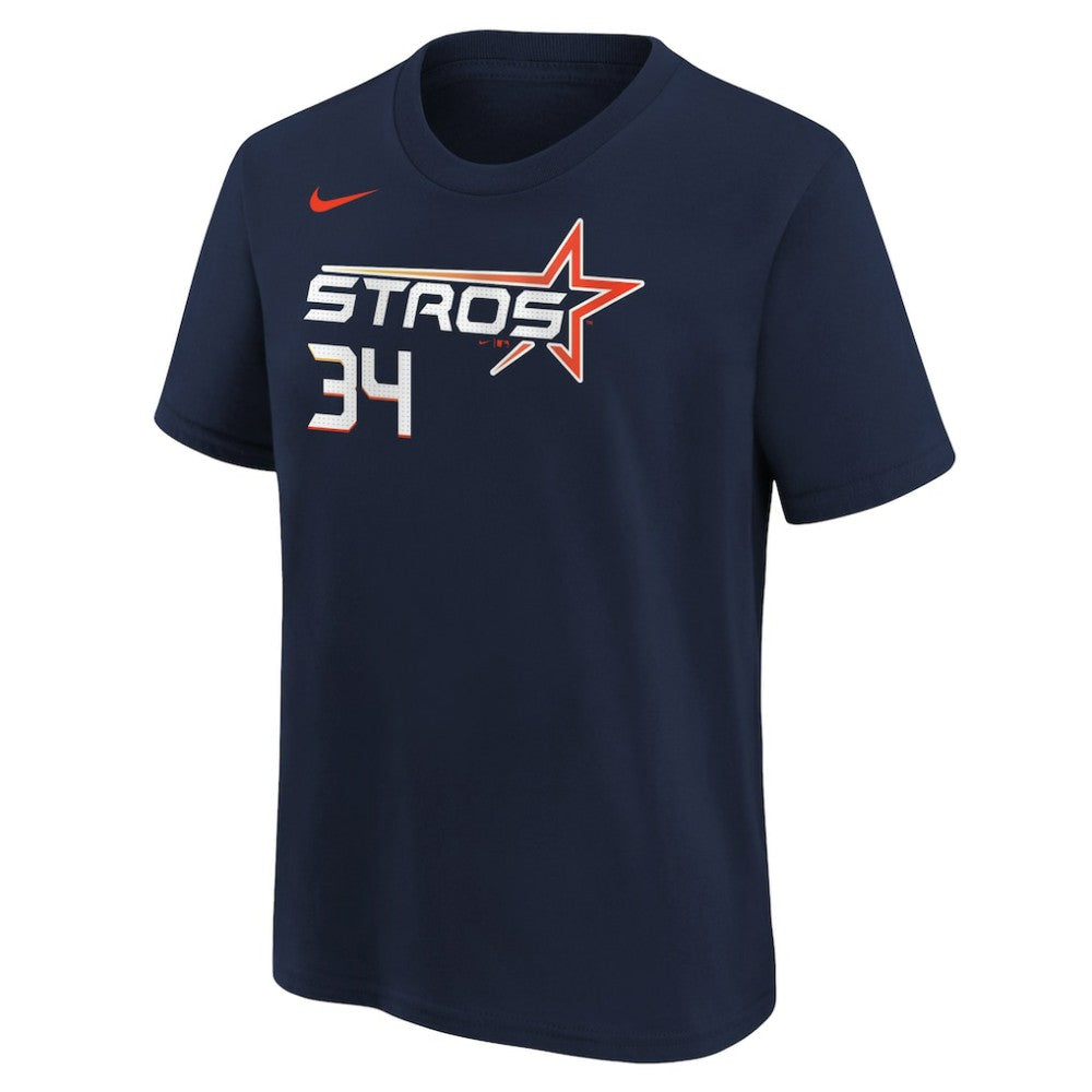 Nolan Ryan Houston Astros Nike Youth Fuse City Connect Name & Number T-Shirt - Navy T-shirts
