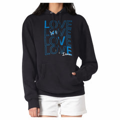 Detroit Lions G-III 4Her by Carl Banks Women's Love Team Fleece Tri-Blend Pullover Hoodie Black
