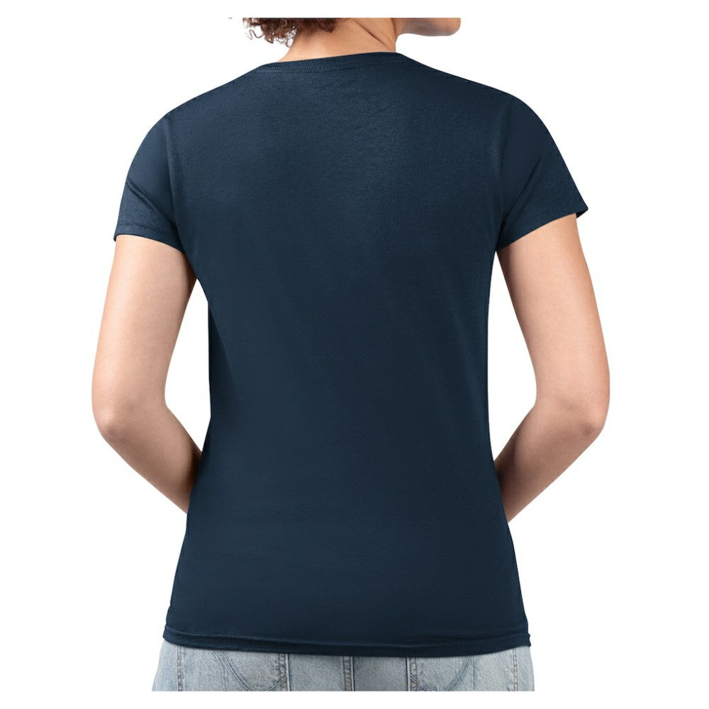 Boston Red Sox G-III 4Her by Carl Banks Women's Super-Slim Fit Lightweight Heart V-Neck T-Shirt - Navy T-shirts