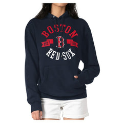 Boston Red Sox G-III 4Her by Carl Banks Women's Round Team Pullover Hoodie - Navy Hoodies