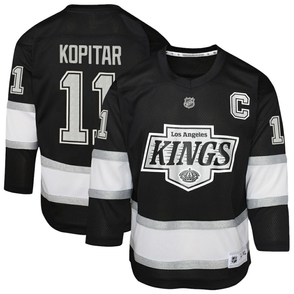 NHL Anze Kopitar Los Angeles Kings Youth Replica Player Jersey - Black