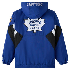 NHL Toronto Maple Leafs OVO x Starter Half-Zip Hooded Jacket - Blue