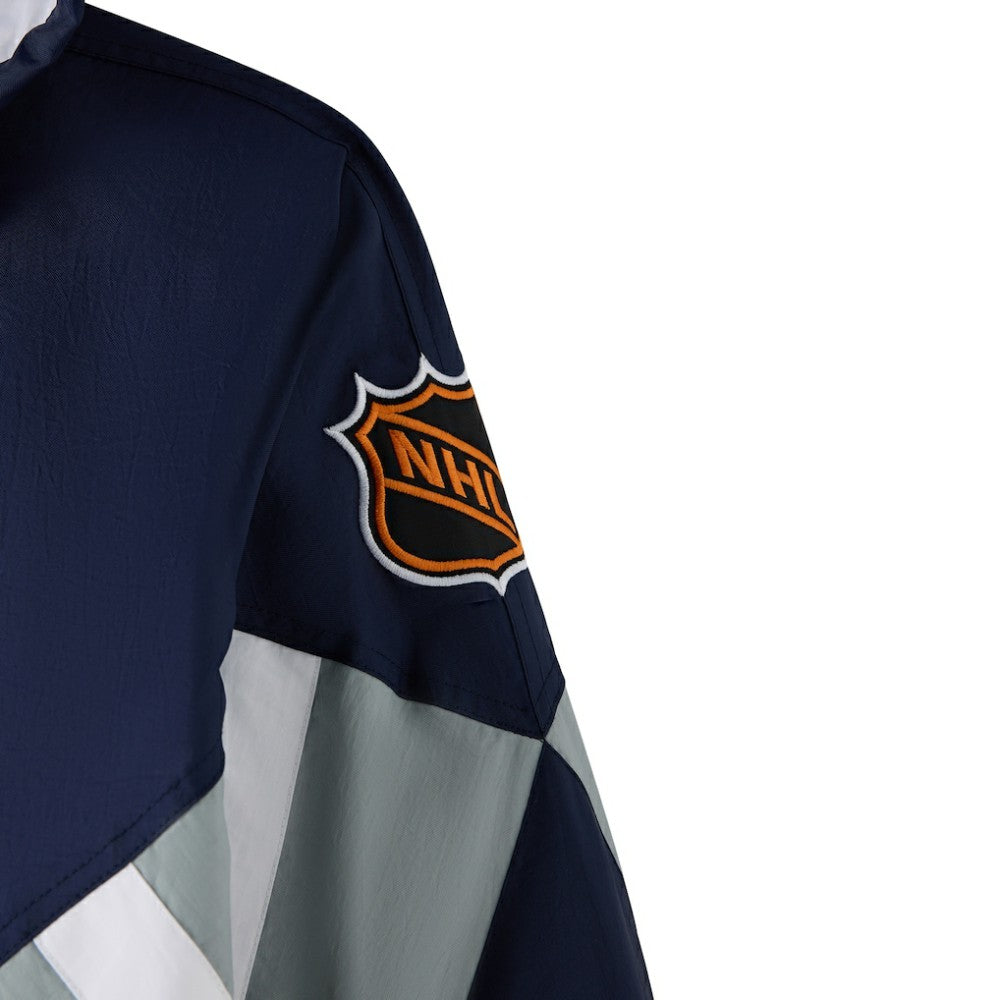NHL Vancouver Canucks OVO x Starter Half-Zip Hooded Jacket - Blue