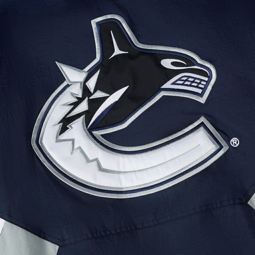 NHL Vancouver Canucks OVO x Starter Half-Zip Hooded Jacket - Blue