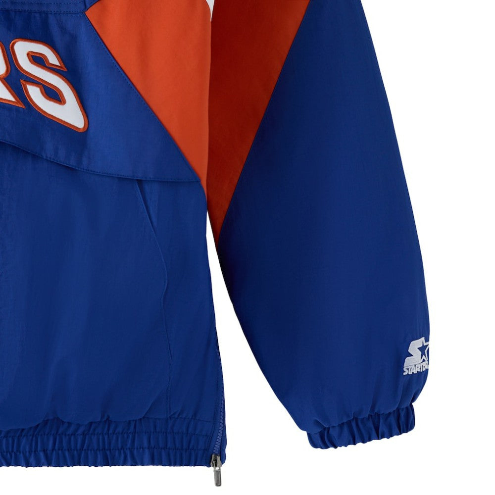 NHL Edmonton Oilers OVO x Starter Half-Zip Hooded Jacket - Royal