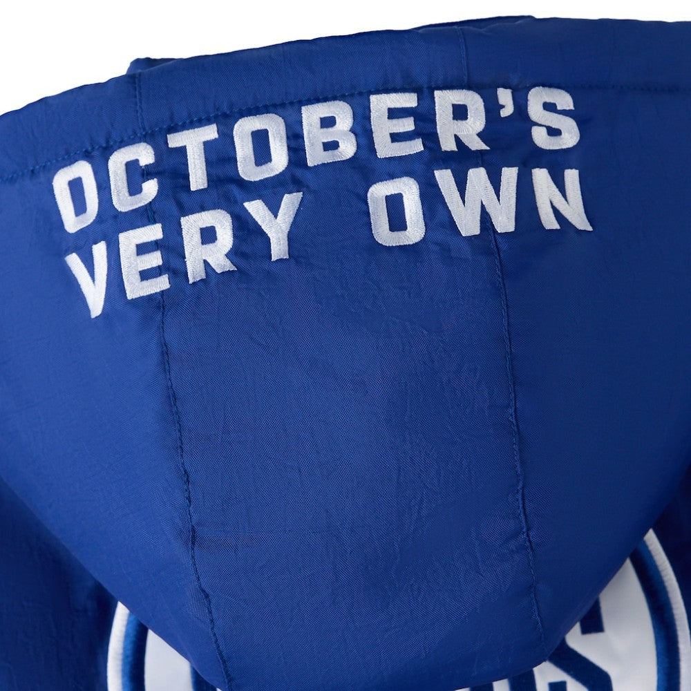 NHL Edmonton Oilers OVO x Starter Half-Zip Hooded Jacket - Royal