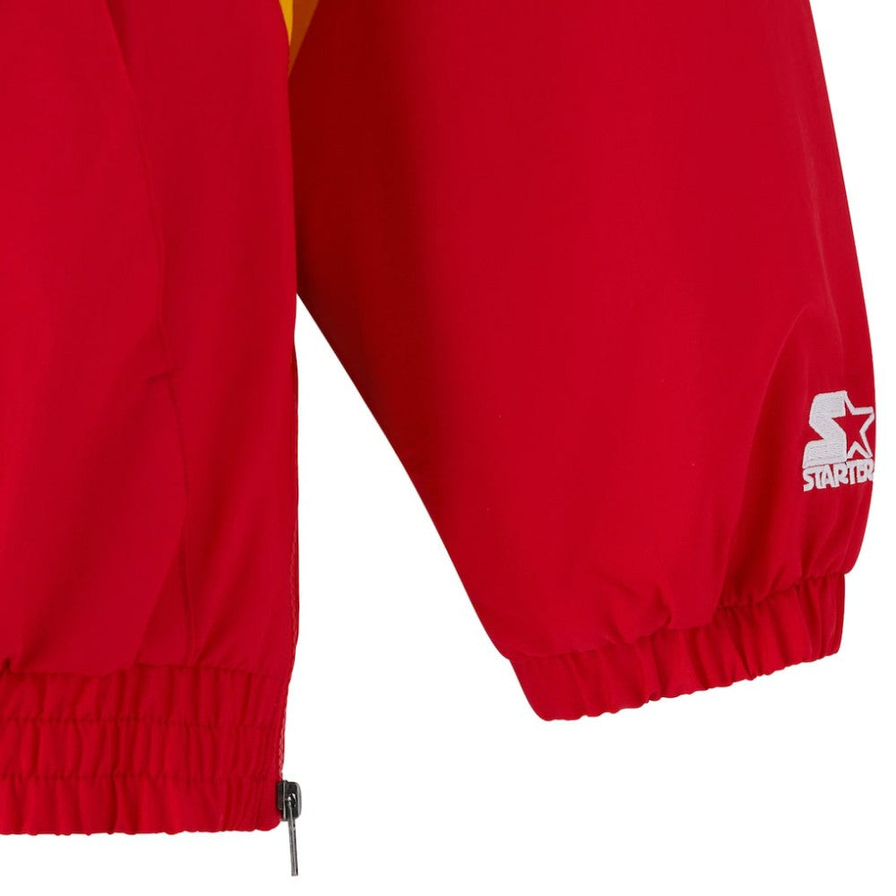 NHL Calgary Flames OVO x Starter Half-Zip Hooded Jacket - Red