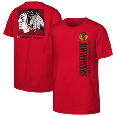 NHL Chicago Blackhawks Youth Atmosphere T-Shirt - Red