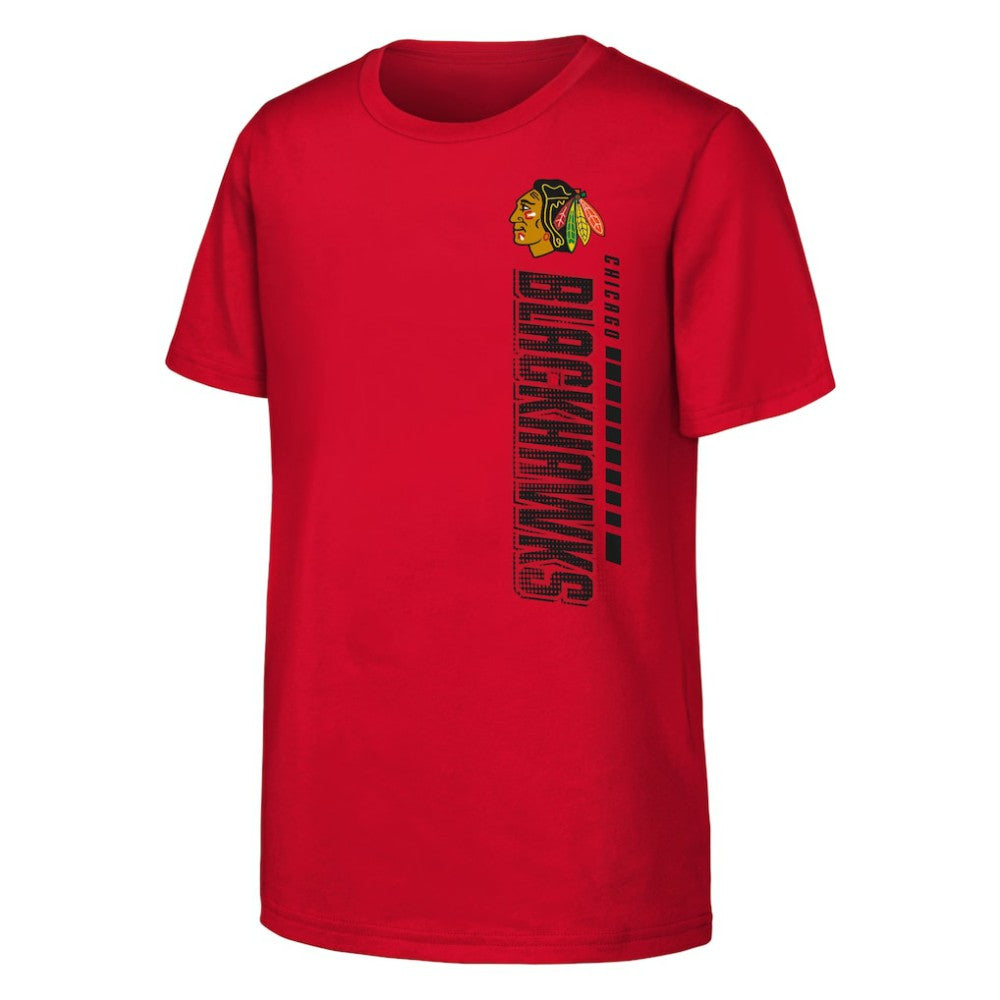 NHL Chicago Blackhawks Youth Atmosphere T-Shirt - Red