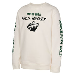 NHL Minnesota Wild Youth Star Power Pullover Sweatshirt - Cream