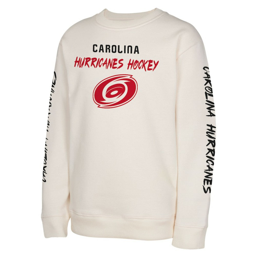 NHL Carolina Hurricanes Youth Star Power Pullover Sweatshirt - Cream