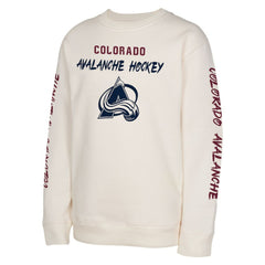 NHL Colorado Avalanche Youth Star Power Pullover Sweatshirt - Cream