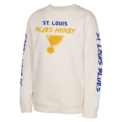 NHL St. Louis Blues Youth Star Power Pullover Sweatshirt - Cream