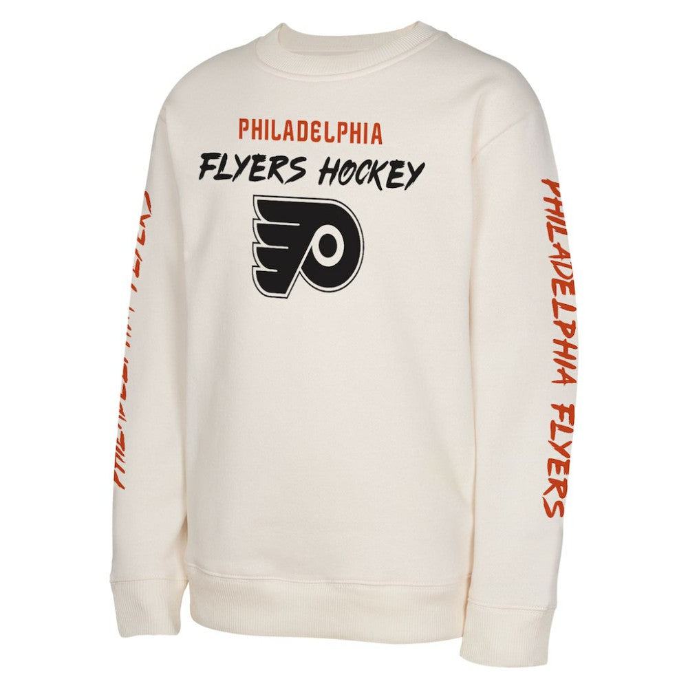 NHL Philadelphia Flyers Youth Star Power Pullover Sweatshirt - Cream