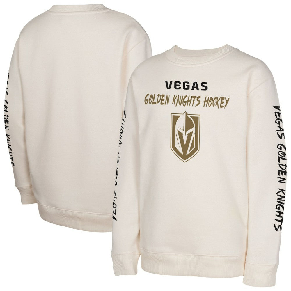 NHL Vegas Golden Knights Youth Star Power Pullover Sweatshirt - Cream