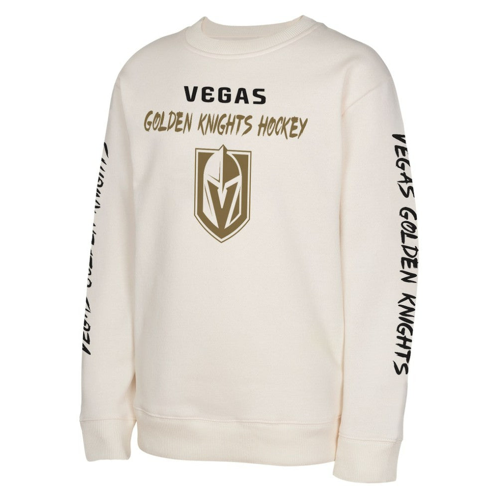 NHL Vegas Golden Knights Youth Star Power Pullover Sweatshirt - Cream