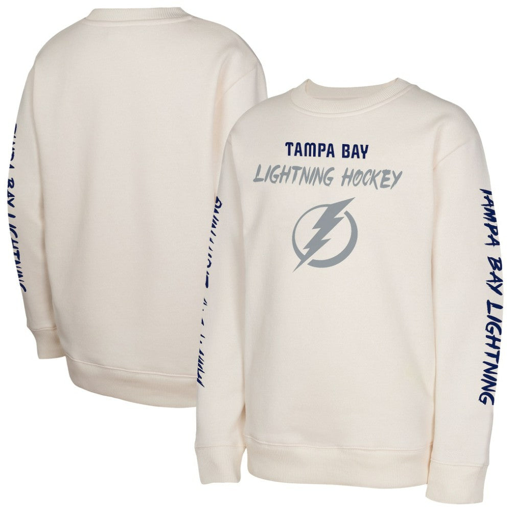 NHL Tampa Bay Lightning Youth Star Power Pullover Sweatshirt - Cream