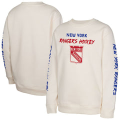 NHL New York Rangers Youth Star Power Pullover Sweatshirt - Cream