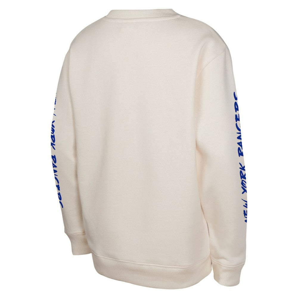 NHL New York Rangers Youth Star Power Pullover Sweatshirt - Cream