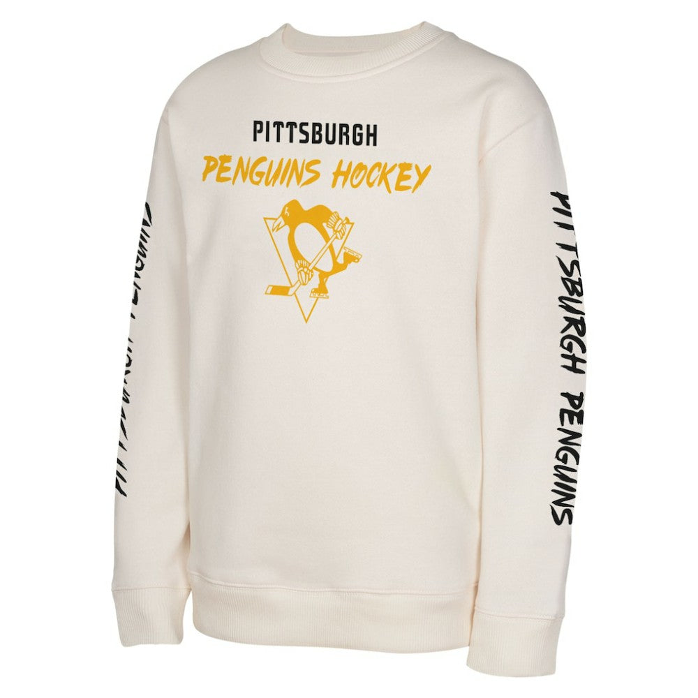NHL Pittsburgh Penguins Youth Star Power Pullover Sweatshirt - Cream